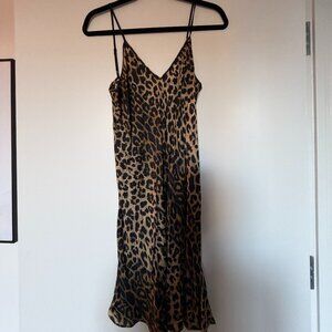 All Saints Leopard Print Mini Dress